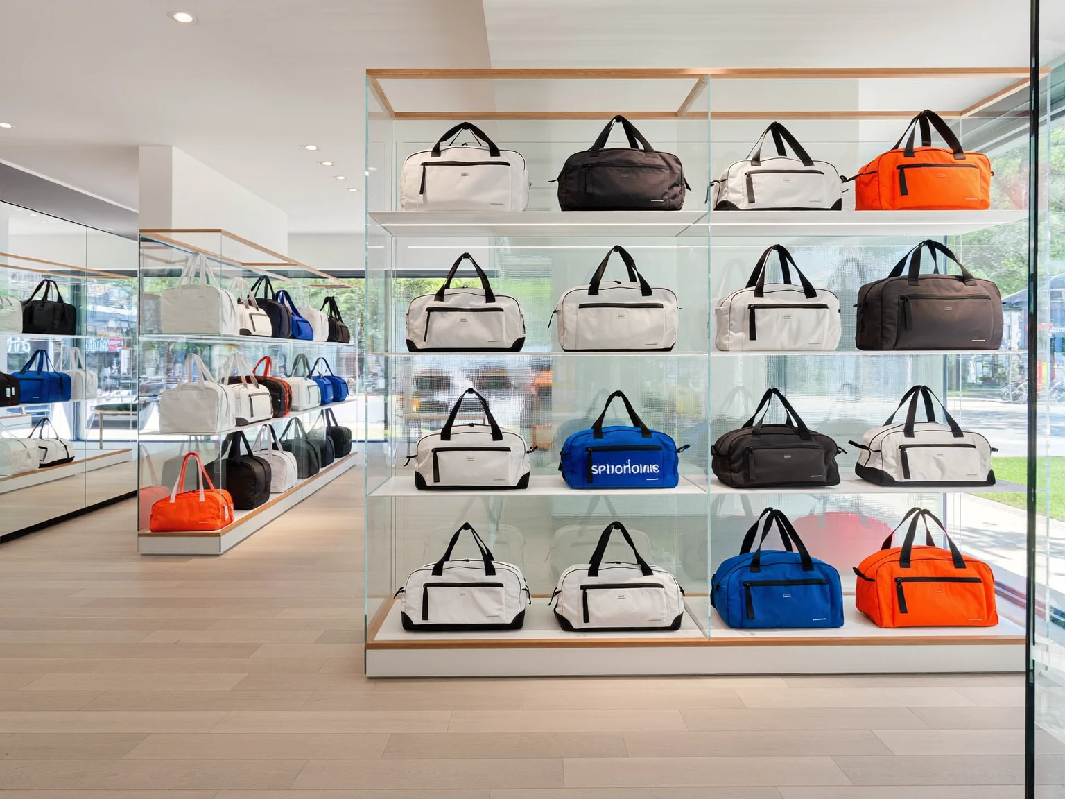 Illustrazione di una borsa sportiva pronta per l'uso quotidiano